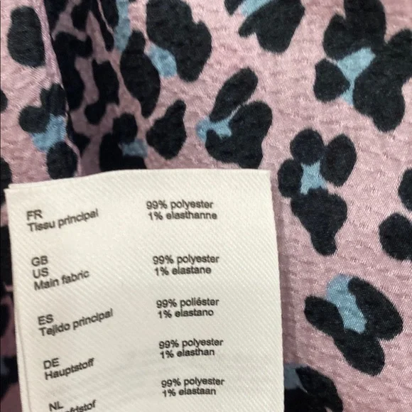 Maje Light Purple Leopard Print Dress size 34 - Picture 12 of 14